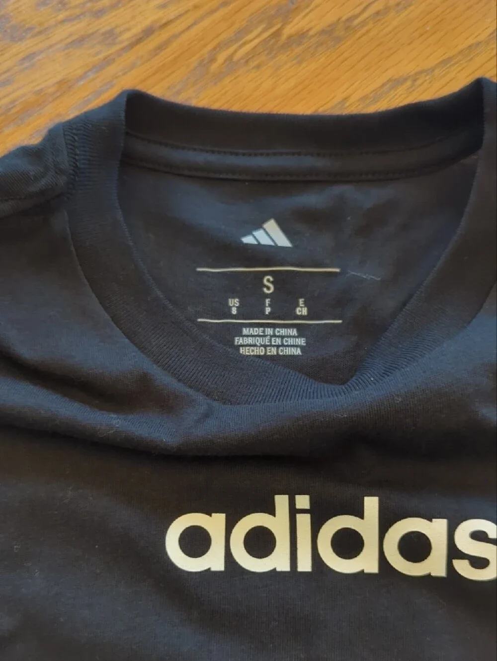 adidas Kids Black Tee with Cream Shorts Matching Set